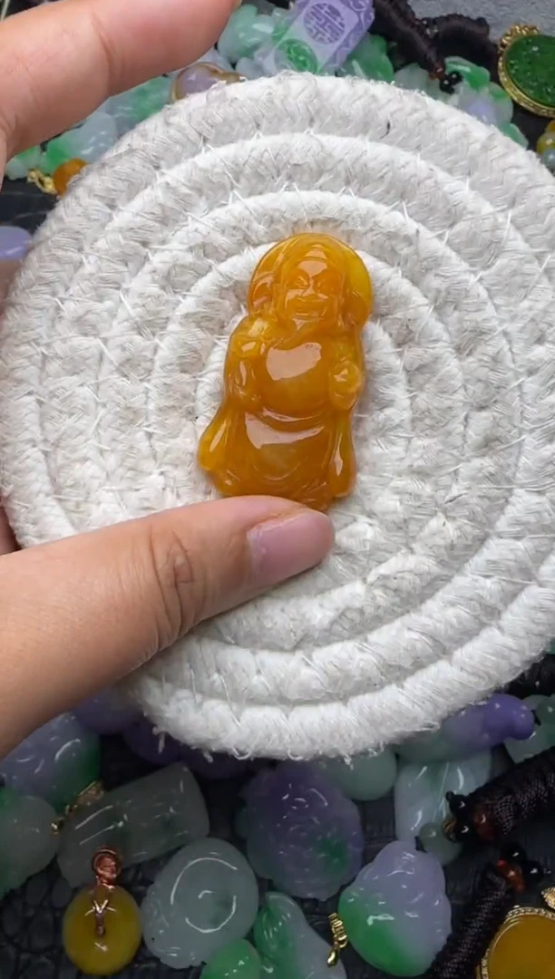 颈饰未镶嵌翡翠缅甸翡翠吊坠