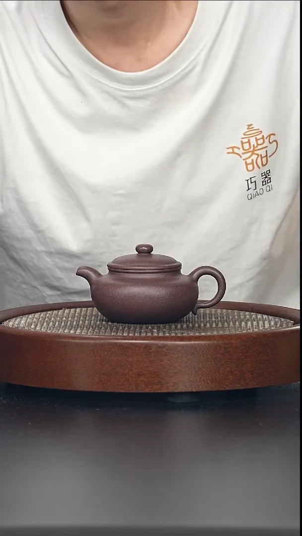 茶壶紫砂仿古-紫泥-全手工无添加-190cc