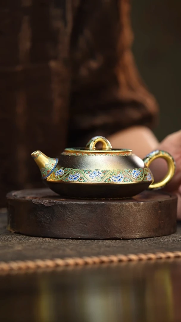 79柴房陶瓷柴烧珐琅合欢