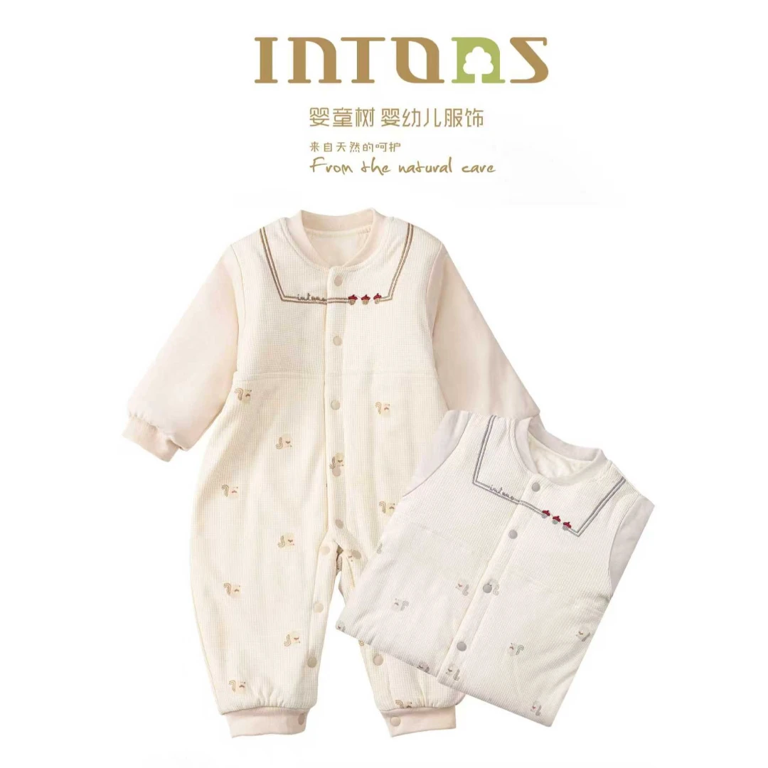 婴童树012动感萌鼠棉花连体衣0021