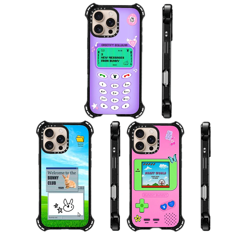 潮牌卡通四角防摔系列13/14/15/可爱16promax手机壳