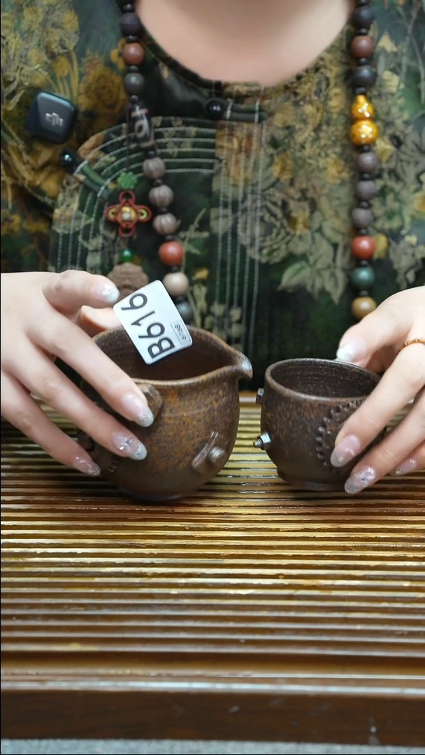 万古烧粗陶手工茶具