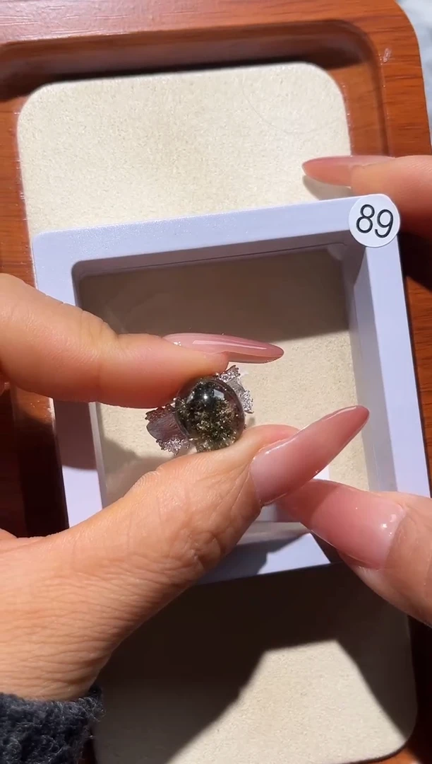 银S925镶嵌戒指水晶?****子定制