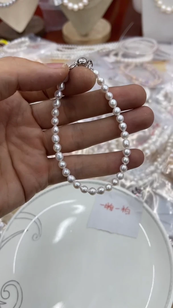 颈饰合金淡水珍珠085