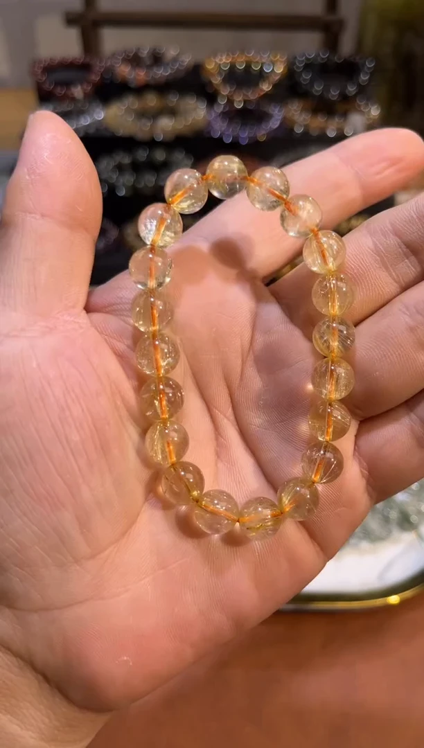 未镶嵌手串水晶SJ-891金发晶