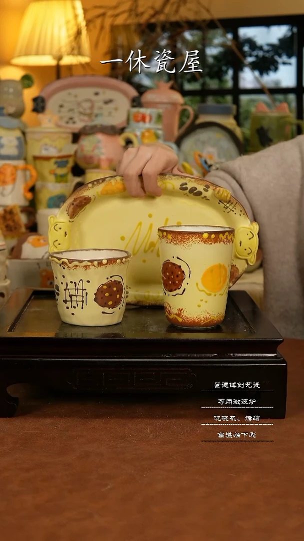 摆件陶景德镇一休瓷屋手作
