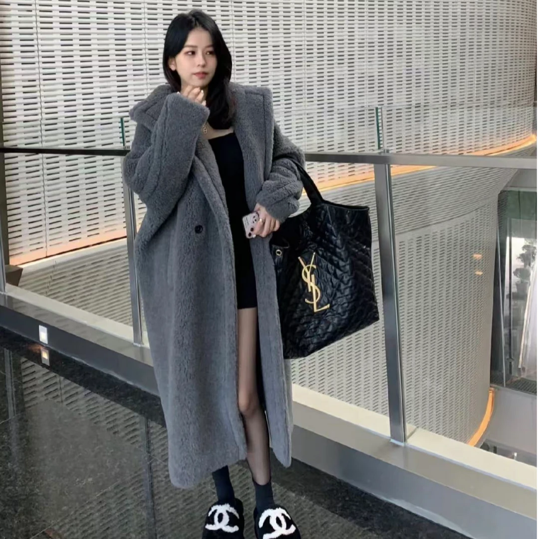 99新 MaxMara 汤/P245111563/ 经典主线 teddy泰迪 大衣 XS码