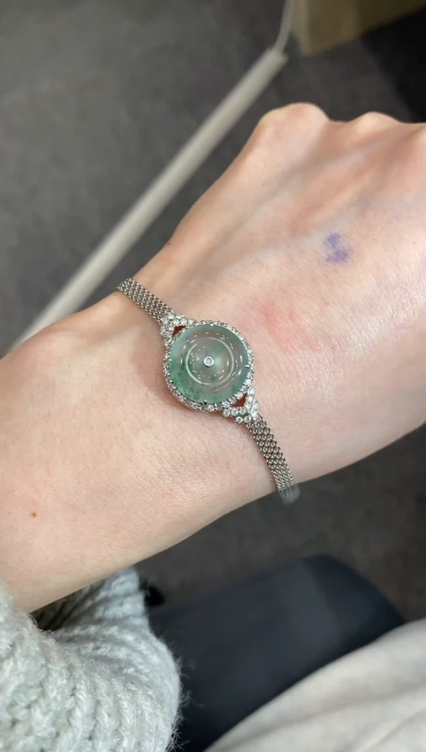 【闪购商品】翡翠颈饰18K金镶嵌收到货48小时鉴赏期（超时不退不换）