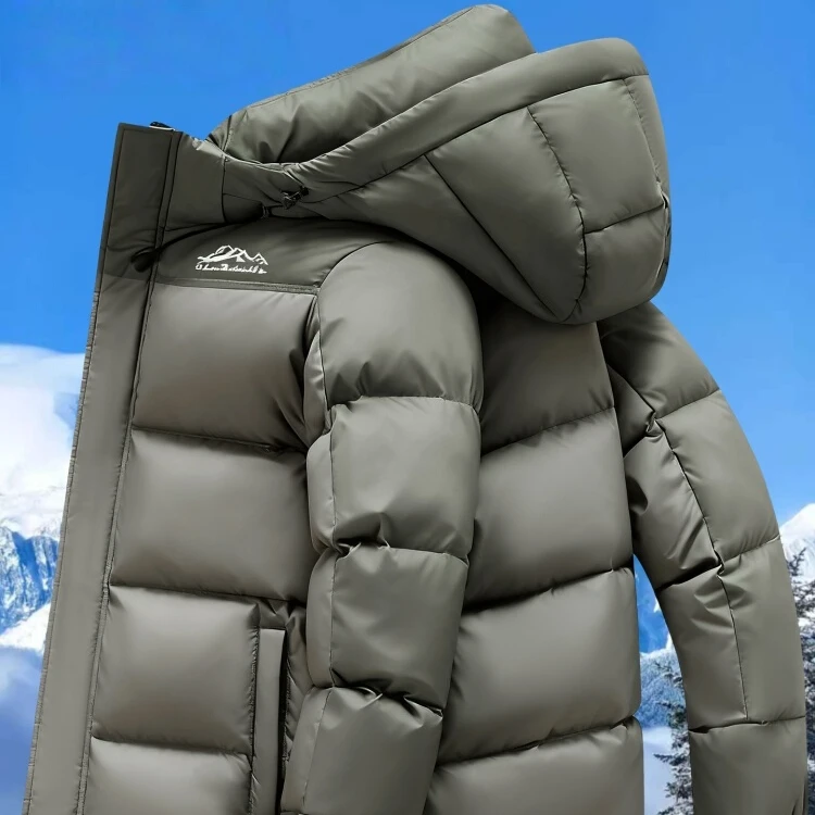 吉罗德蒂高端男士鹅绒羽绒服冬季2025新款加厚保暖休闲防寒外套潮