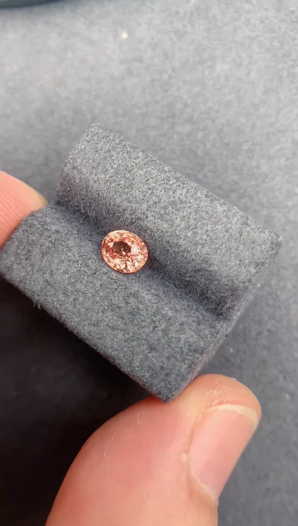 未镶嵌裸石定制蓝宝石1.07ct 无烧帕帕拉恰 定制