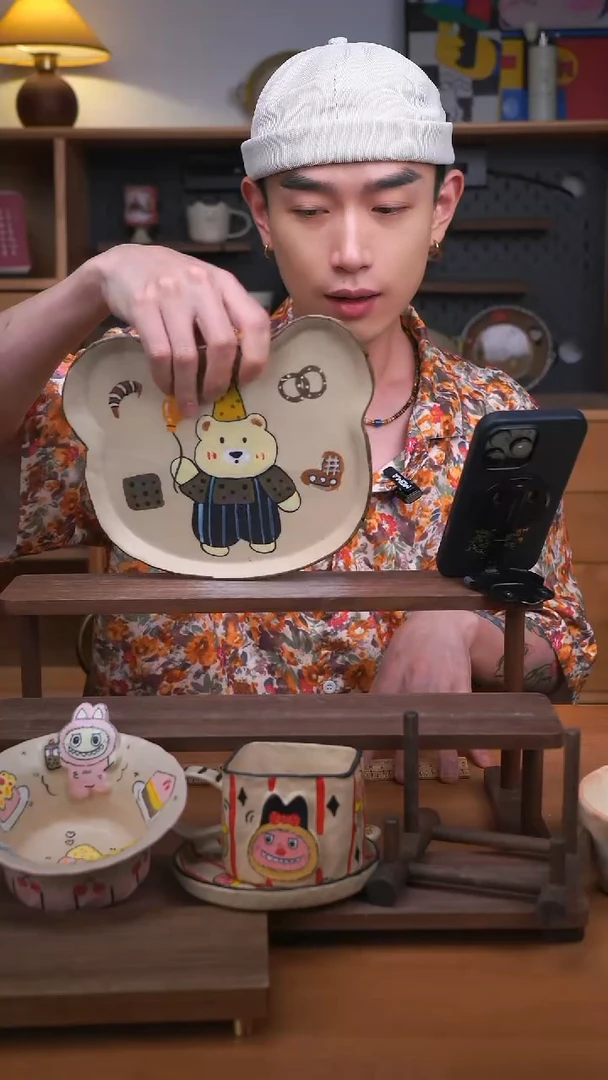 杯子景德镇可爱设计师款陶瓷