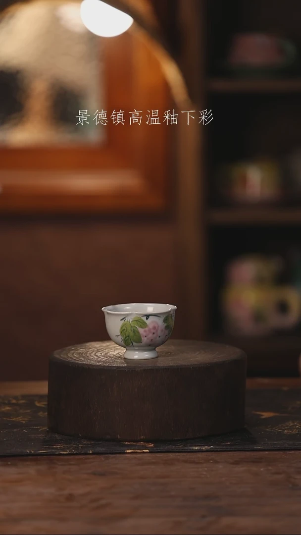 陶瓷景德镇高温釉下手绘陶瓷378