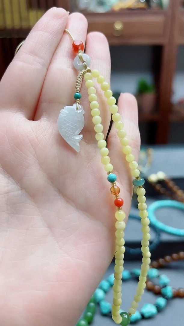 未镶嵌蜜蜡裸石蜜蜡手机链挂件DN