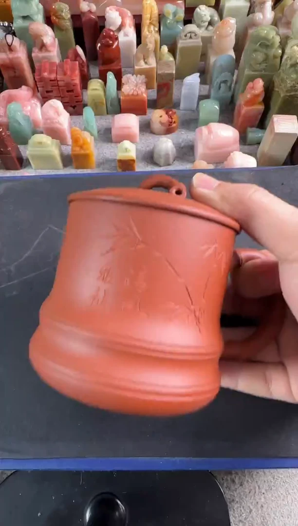 青田石印石编号编号紫砂杯