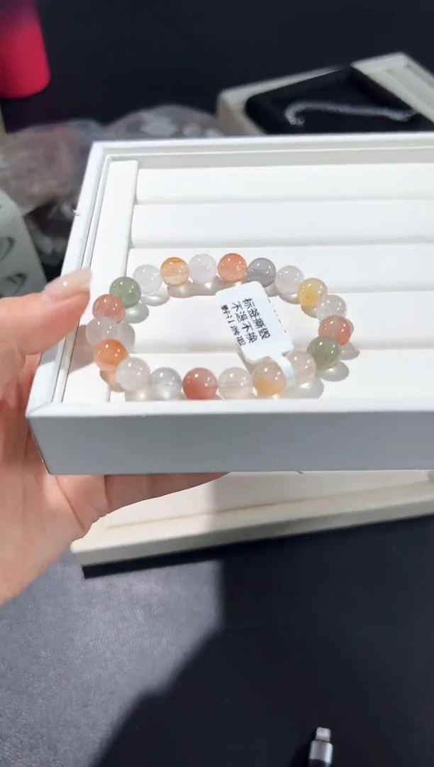 未镶嵌手串水晶12u多样性发其一【1条】默认微瑕9mm