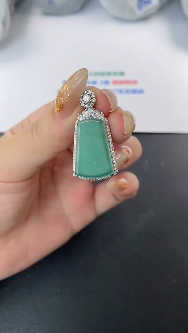 吊坠(不含链)合金翡翠天然A货翡翠