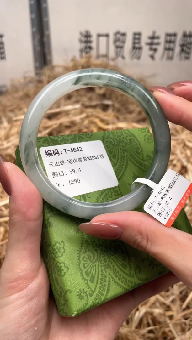 未镶嵌手镯石英质玉T4842LV