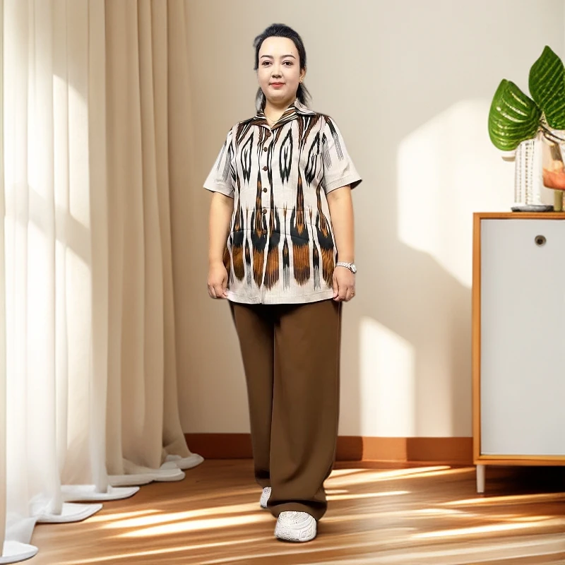 艾德莱斯两件套女装