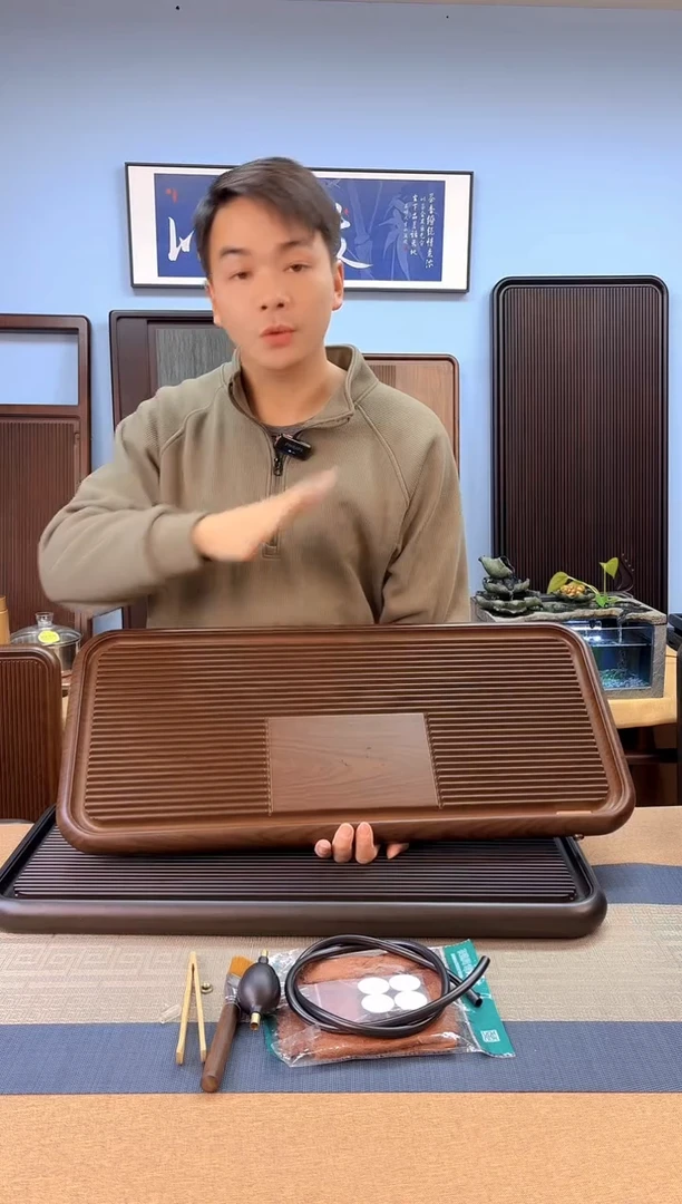 【闪购商品】凌龙黄色款式茶盘70*32*4