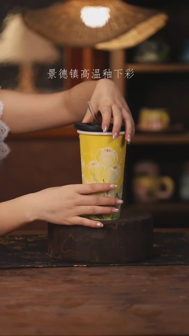 景德镇高温釉下手绘陶瓷456