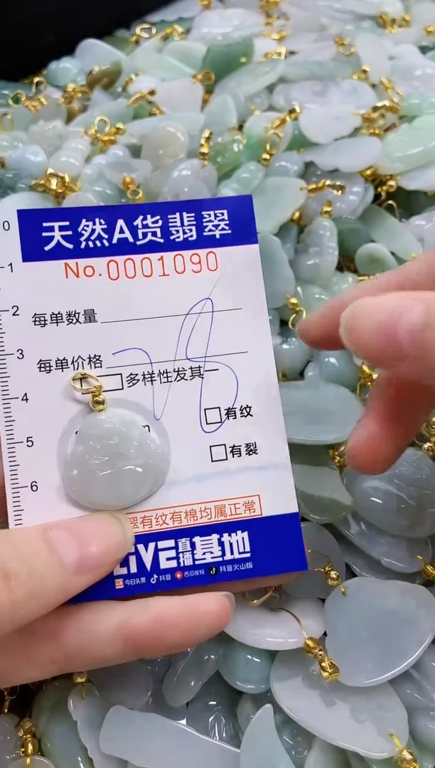 颈饰未镶嵌翡翠天然A货翡翠