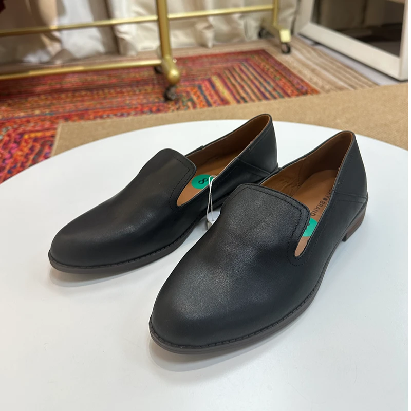 外贸真皮舒适平底乐福鞋