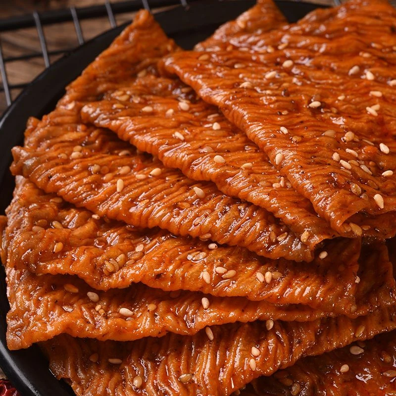 辣片巴掌老式大辣片波浪豆干零食儿时手撕麻辣豆皮8090辣条豆筋