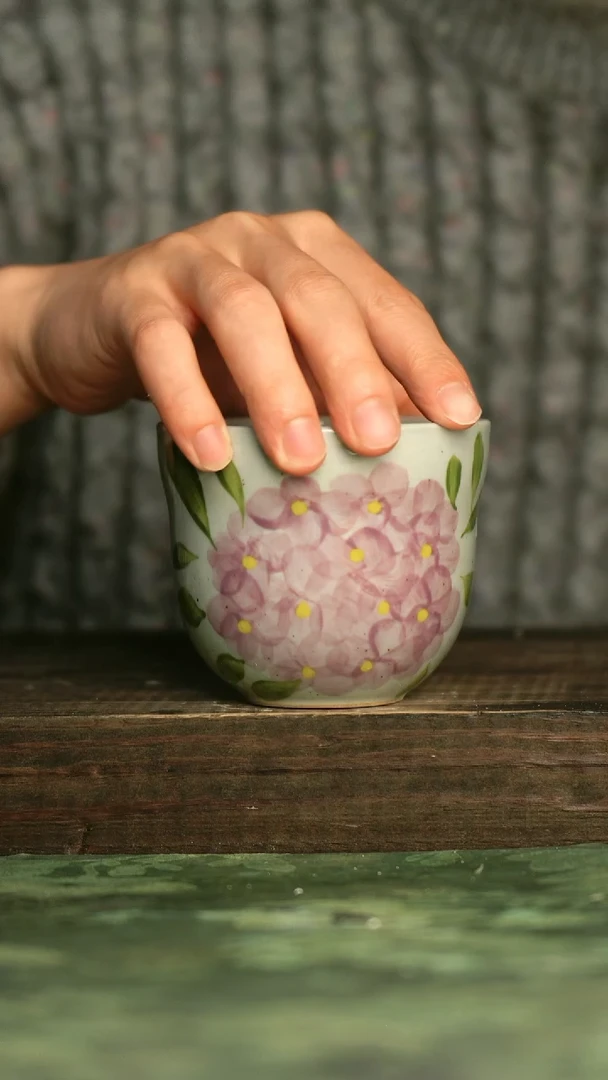 瓷器青诗集手工手绘瓷器