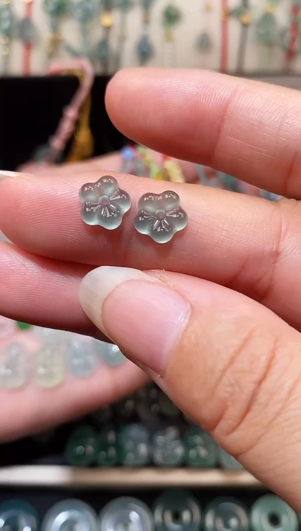 散珠翡翠翡翠小花