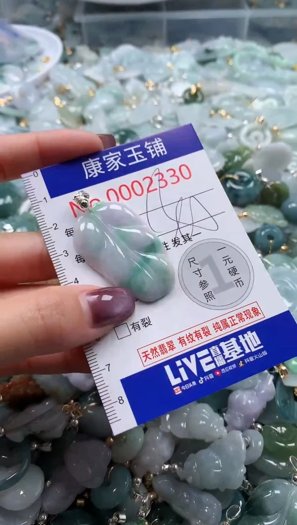 翡翠未镶嵌吊坠(不含链)2330