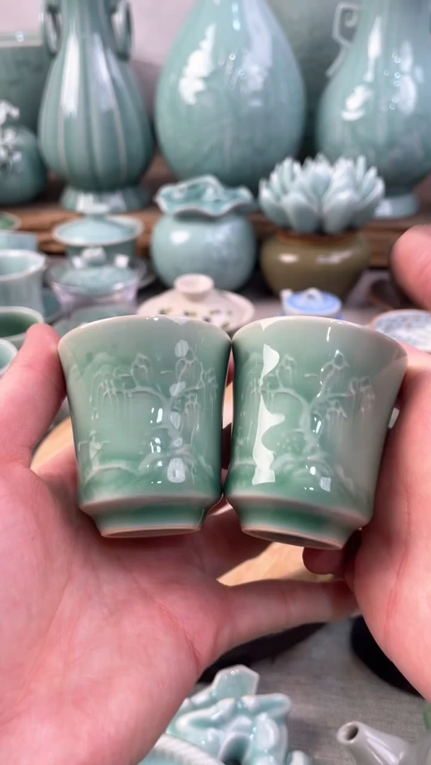 【闪购商品】2个 特价福利 微瑕 慧仙青瓷