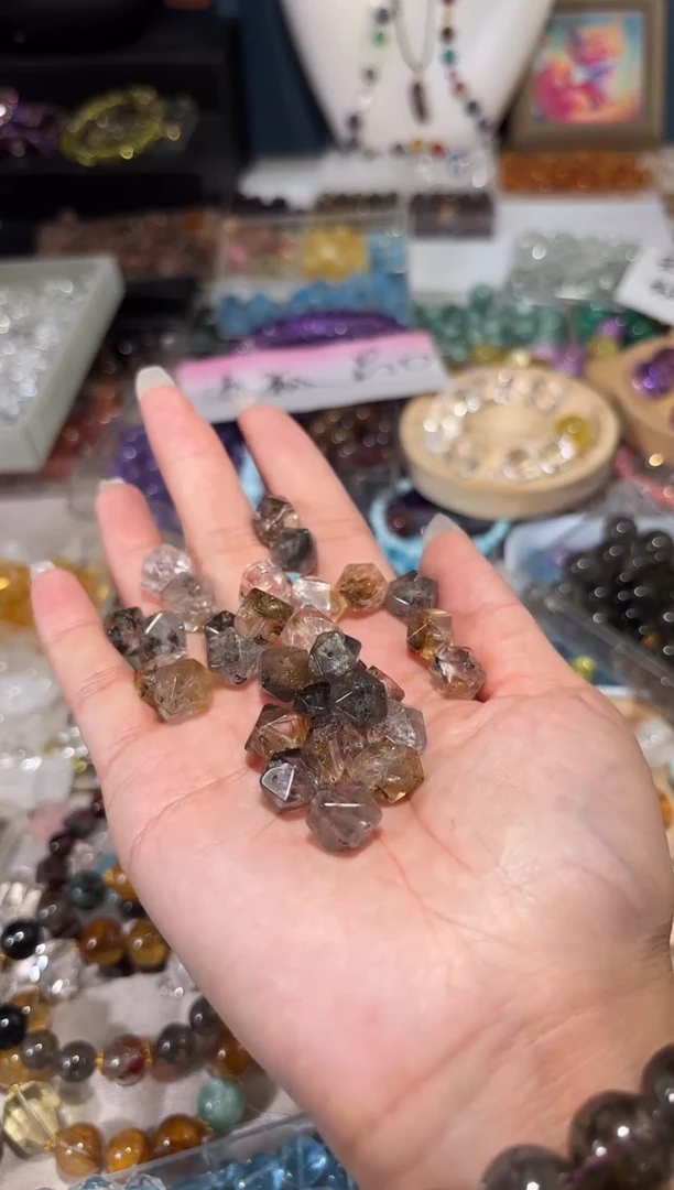 水晶手串未镶嵌S90闪灵钻八角一个卡约9