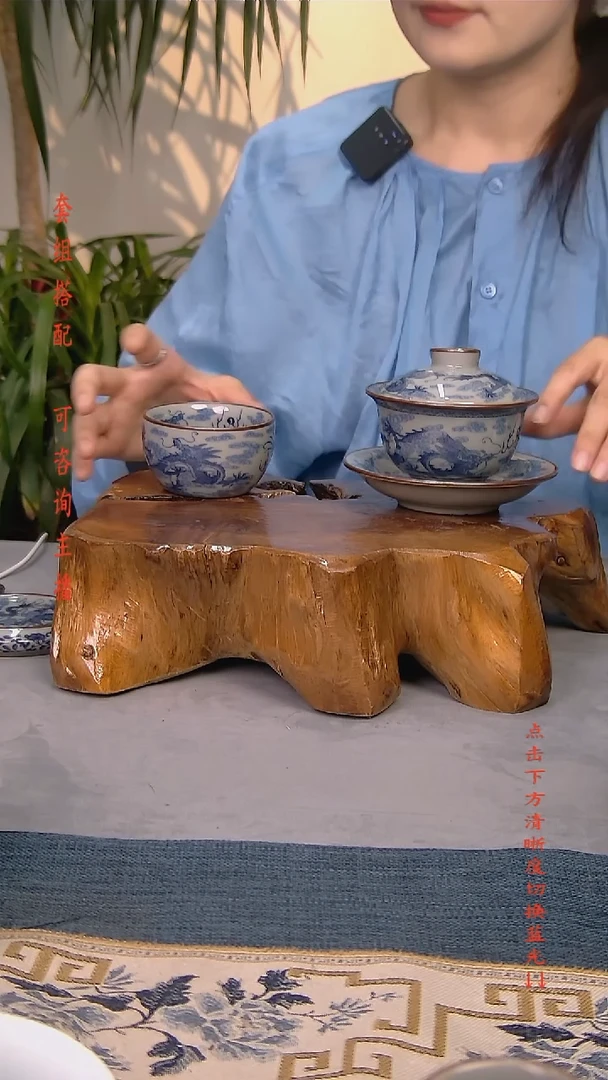 简装家用款2件套 老陶泥开片纹陶瓷茶具
