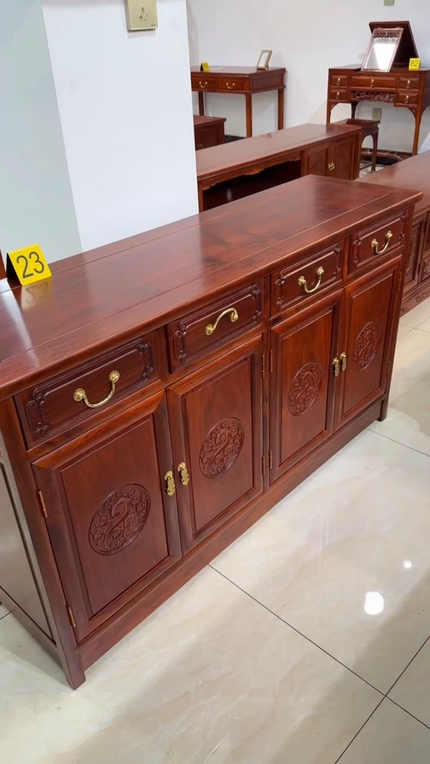 【闪购商品】花梨木类储物柜138*40*80刺猬紫檀餐边柜