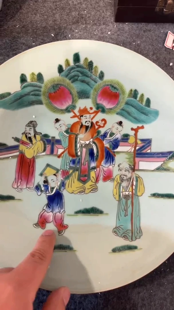 摆件瓷摆件瓷摆件人物盘子