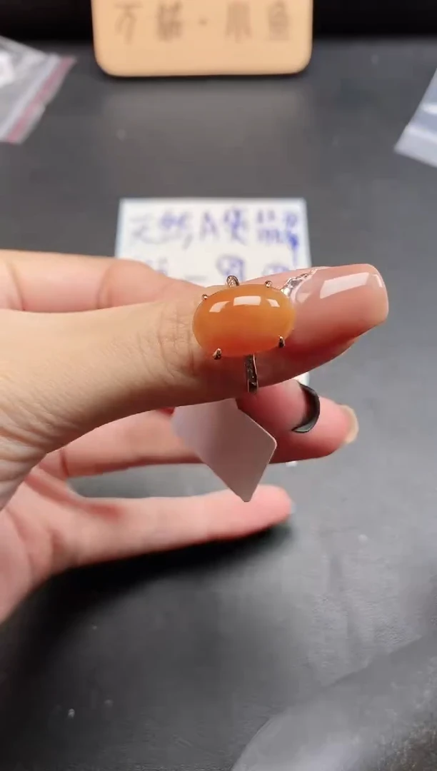 银S925镶嵌戒指翡翠51511