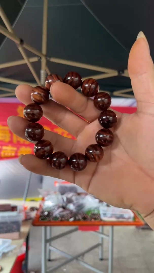 黄花梨/降香黄檀海南黄花梨 1.8 手串（ 168 ）