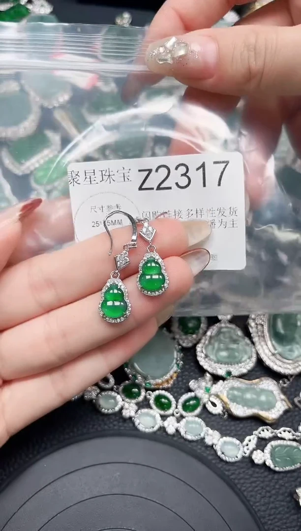 【闪购商品】翡翠颈饰未镶嵌赠皮绳2317