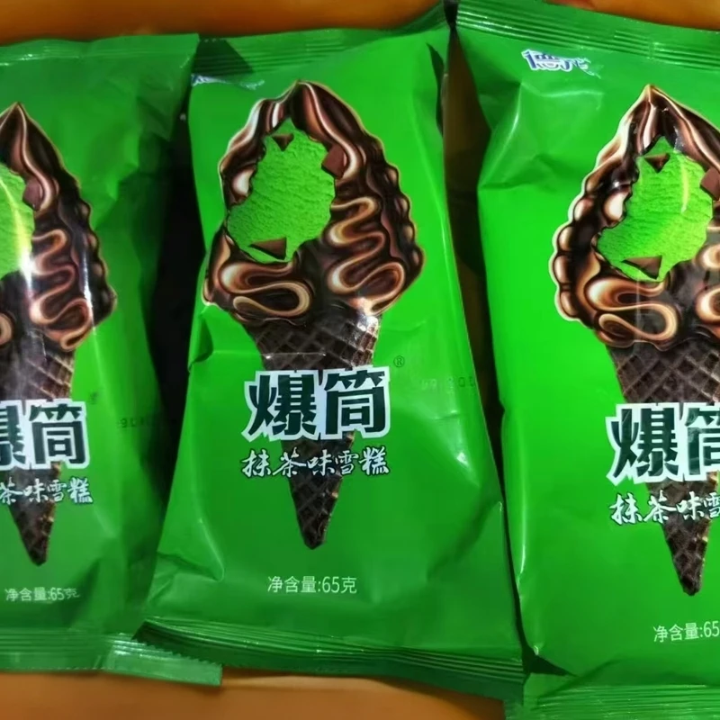 德氏爆筒抹茶味雪糕65g/支16支网红雪糕冰淇淋雪糕同城配