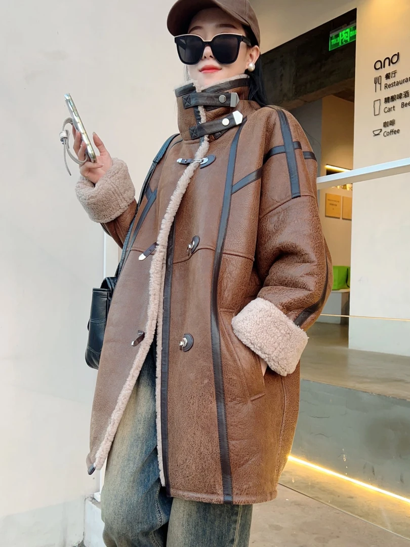 梵歌薇2025纯羊皮孤品时尚皮草皮毛一体合集