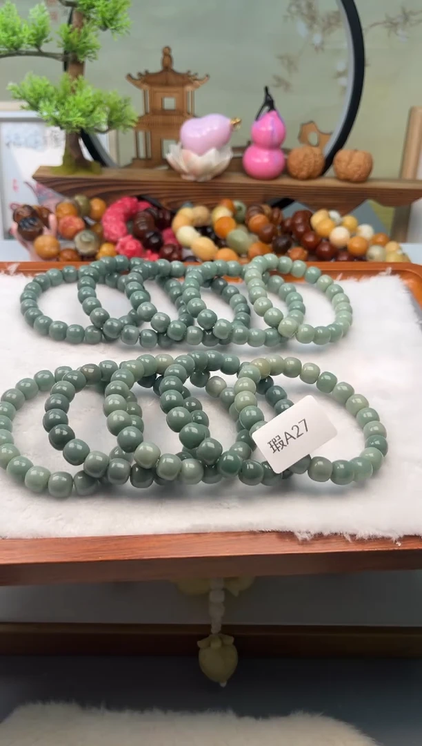 【闪购商品】菩提根/象牙果手串9+mm瑕桶珠随机2串不挑A27