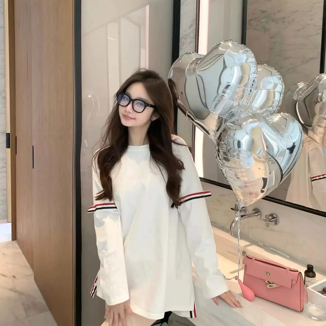 【小白】新款休闲气质宽松百搭男女同款长袖T恤