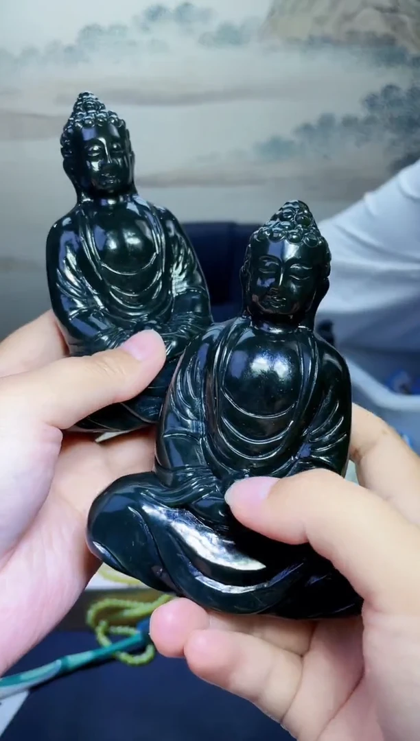 颈饰未镶嵌和田玉松**布1