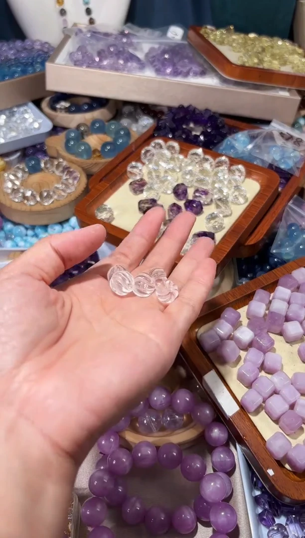 未镶嵌手串水晶白水晶扭扭珠一个卡12福利