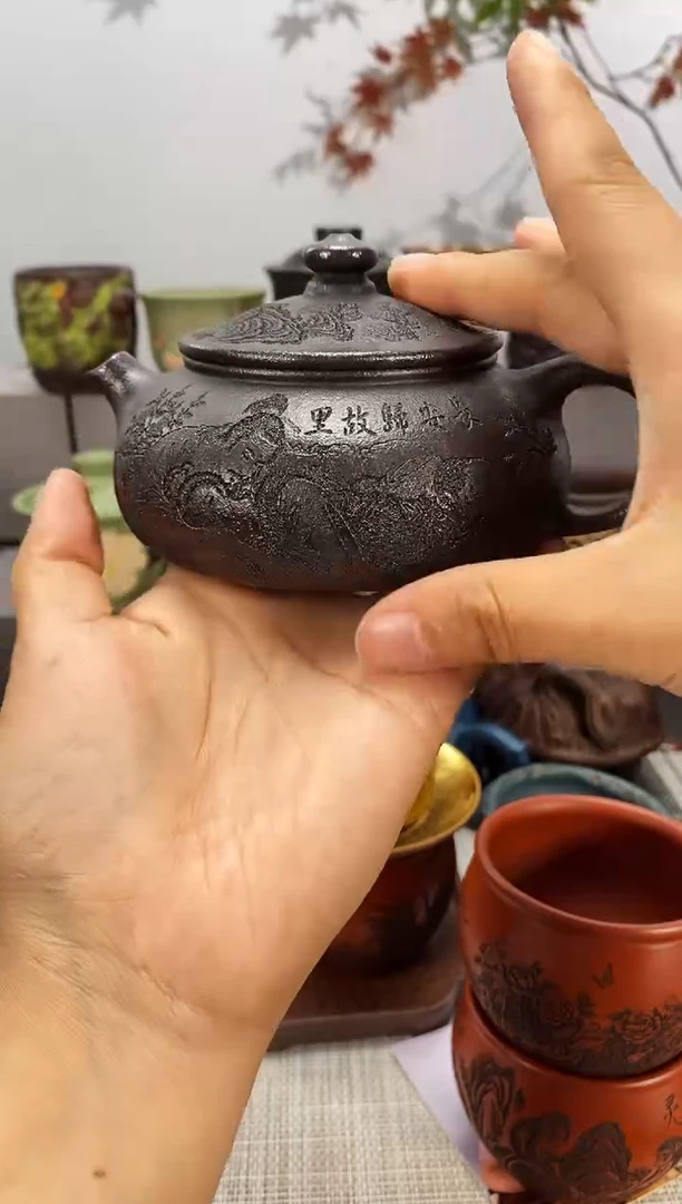 茶壶紫砂原矿紫砂壶