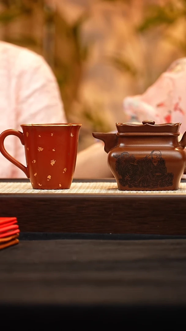 茶壶紫砂YF四方僧帽 紫泥