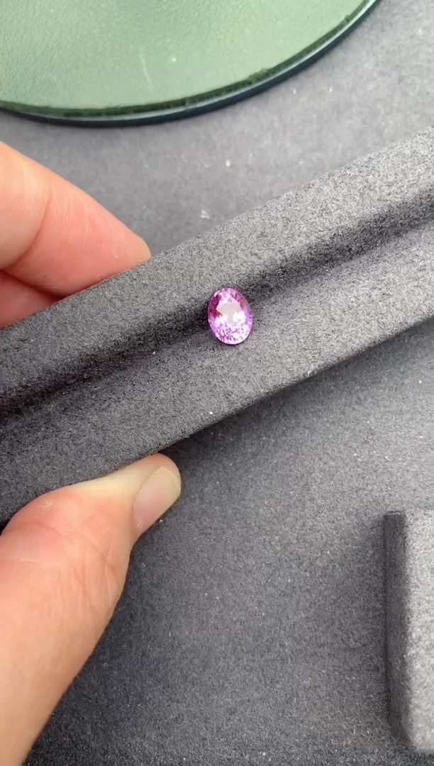 裸石彩色蓝宝石1.5ct紫蓝宝 定制 BD