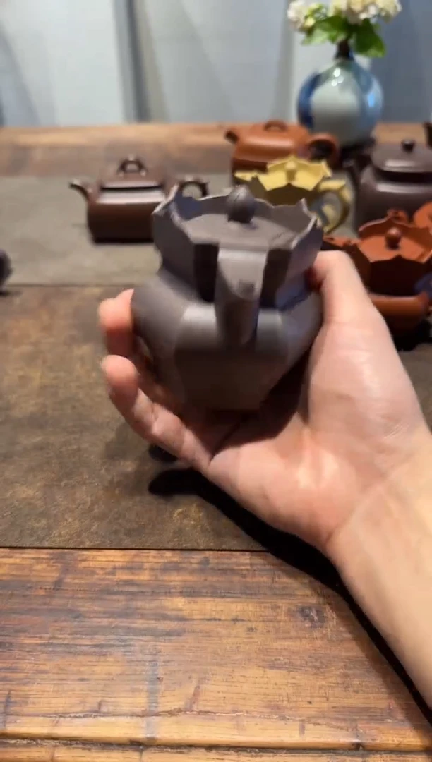 茶壶紫砂简**掸天青僧帽
