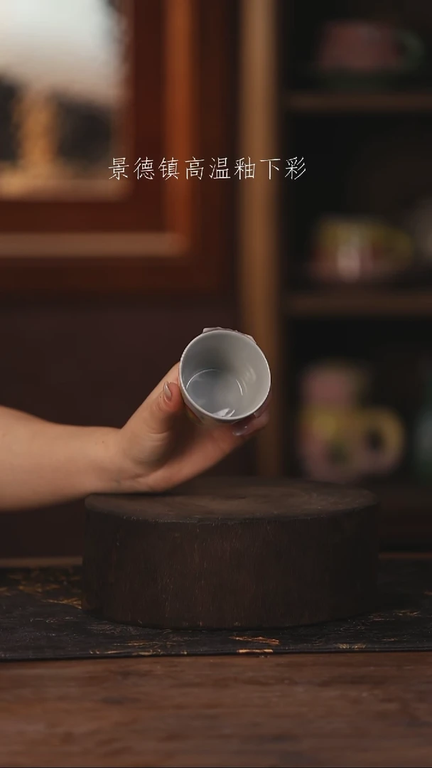 陶瓷景德镇高温釉下手绘陶瓷341