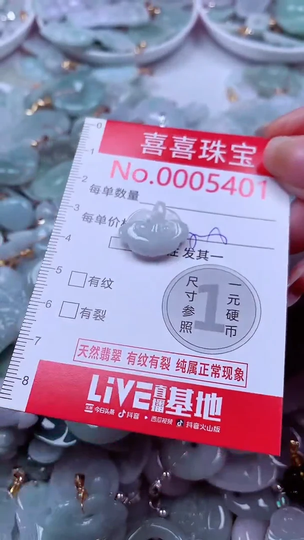 吊坠(不含链)未镶嵌翡翠5401